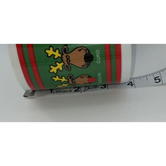 Vintage Christmas Reindeer Mug ~ All 9 Reindeer Names Rudolph Dasher Dancer… - Picture 5 of 6
